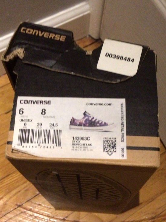 Converse Shoes - (Like New)Converse Low Top Sneakers — Purple Galaxy Print